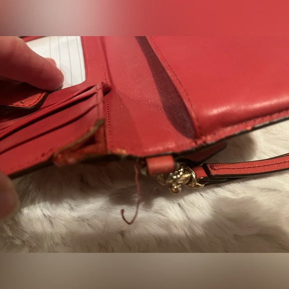 Coach Pink Leather Wristlet Wallet | Well Loved Pre-Owned - Picture 6 of 11